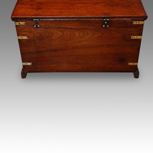 fig 7. Victorian brass bound teak trunk