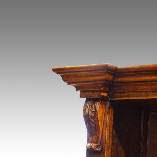 fig 1. Victorian oak library bookcase