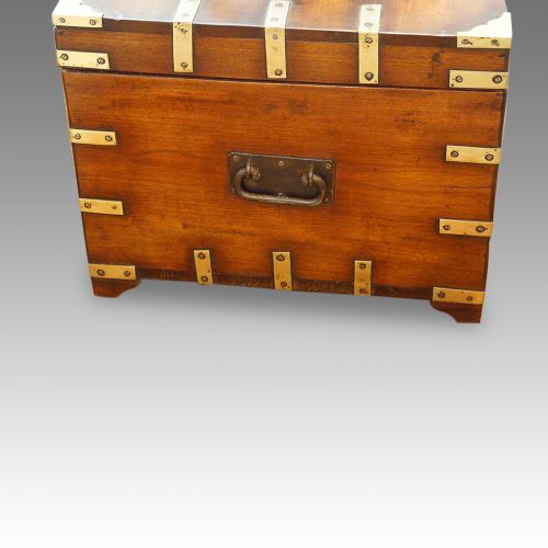 fig 2. Victorian brass bound military chest