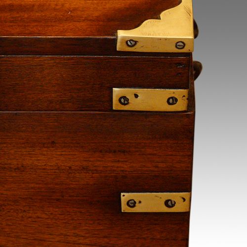 fig 4. Victorian brass bound military chest