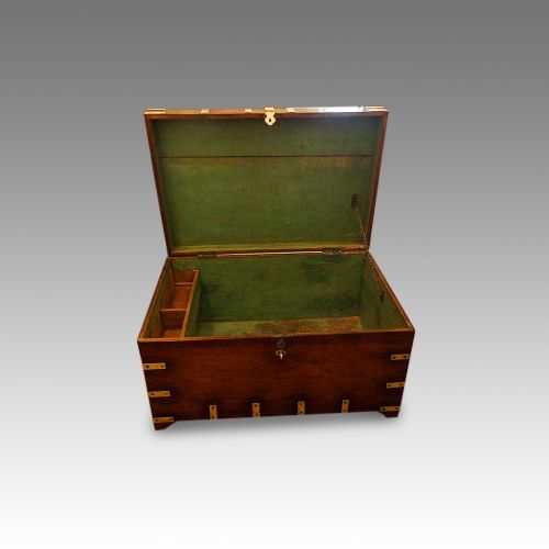 fig 6. Victorian brass bound military chest