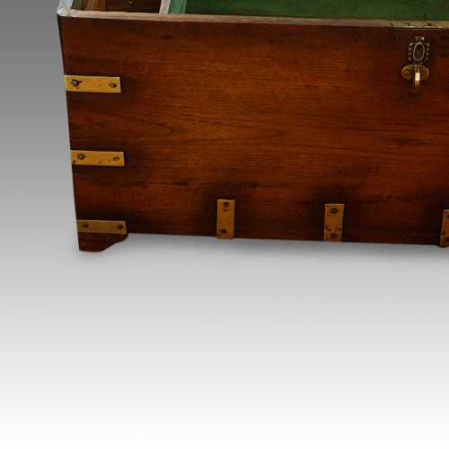 fig 8. Victorian brass bound military chest