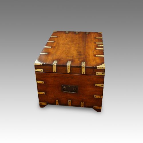 fig 10. Victorian brass bound military chest