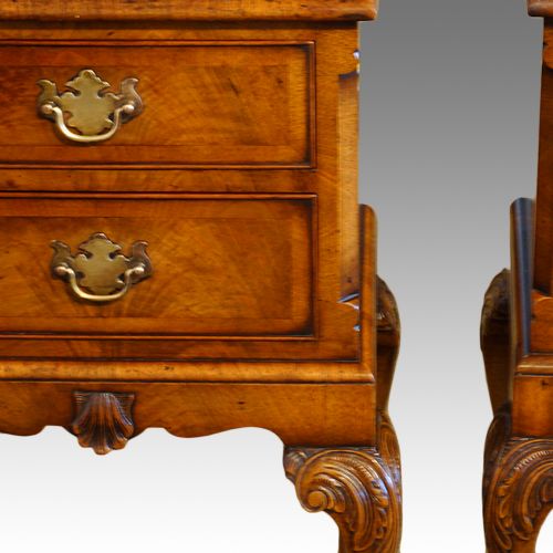 fig 5. Pair of walnut bedside cabinets