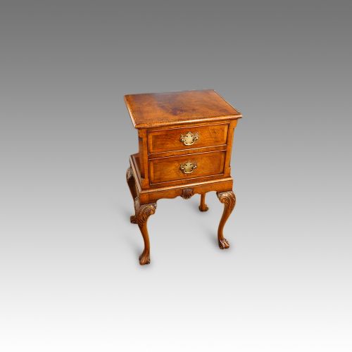 fig 6. Pair of walnut bedside cabinets