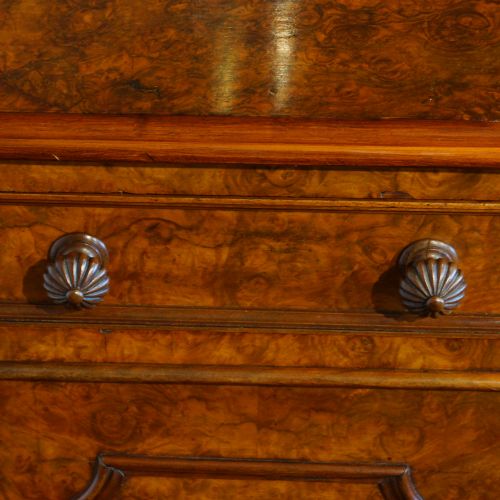 fig 1. Pair of Victorian walnut bedside cabinets