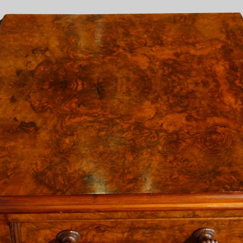 fig 3. Pair of Victorian walnut bedside cabinets