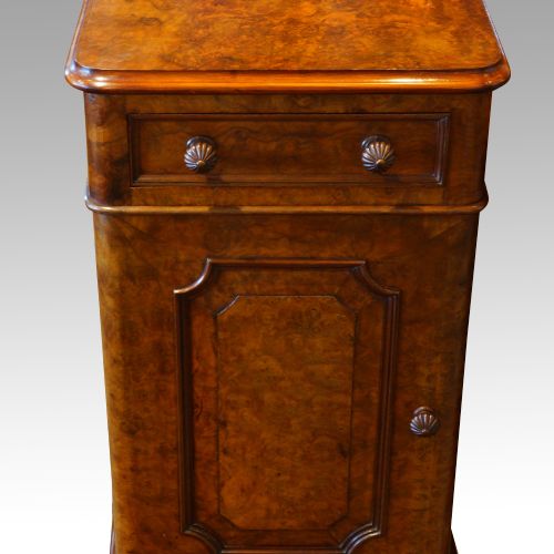 fig 4. Pair of Victorian walnut bedside cabinets