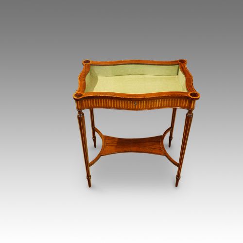 Edwardian Inlaid Curio Cabinet