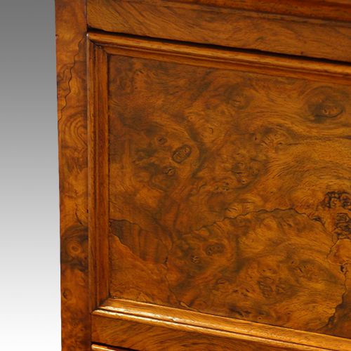 fig 3. Victorian burr walnut chest of drawers