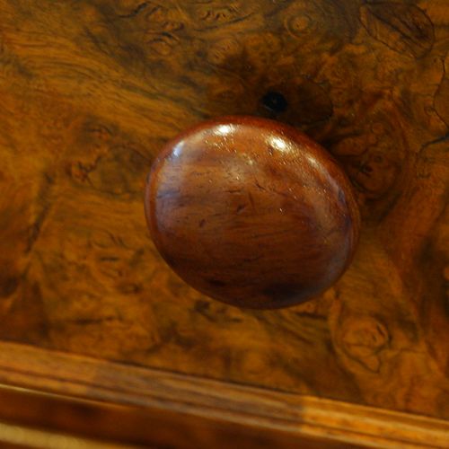fig 4. Victorian burr walnut chest of drawers