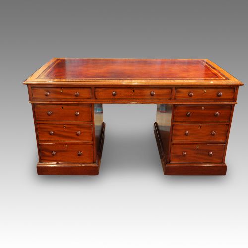 Victorian Mahogany Partners Desk