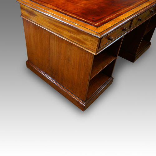 fig 2. Victorian mahogany partners desk