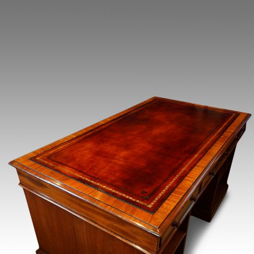 fig 3. Victorian mahogany partners desk