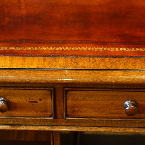 fig 8. Victorian mahogany partners desk