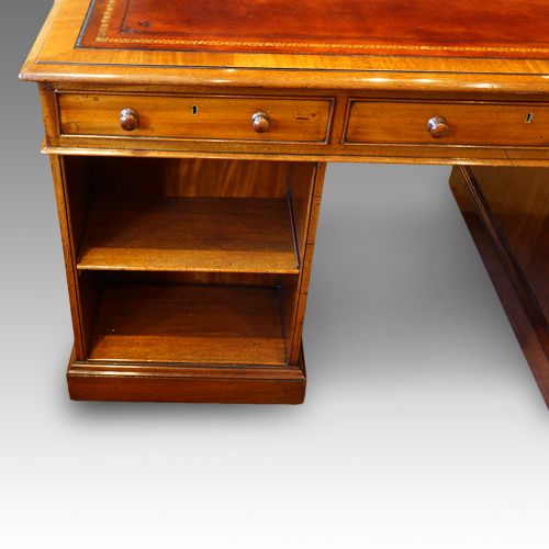 fig 9. Victorian mahogany partners desk