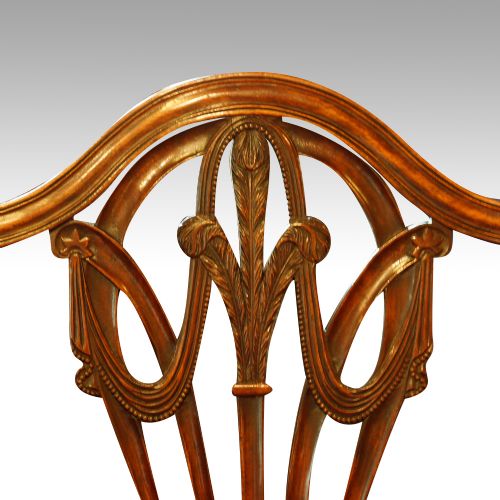 fig 3. Set of 8 Hepplewhite style dining chairs