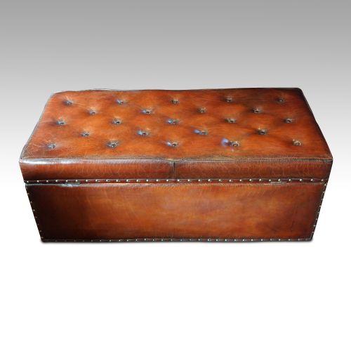 fig 2. Victorian leather ottoman