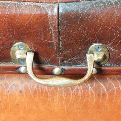 fig 3. Victorian leather ottoman