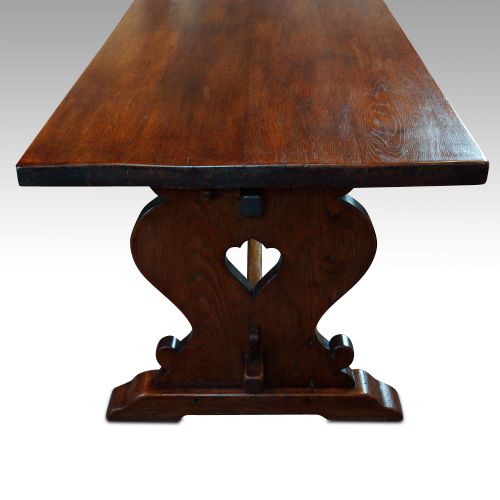 fig 1. Oak refectory dining table