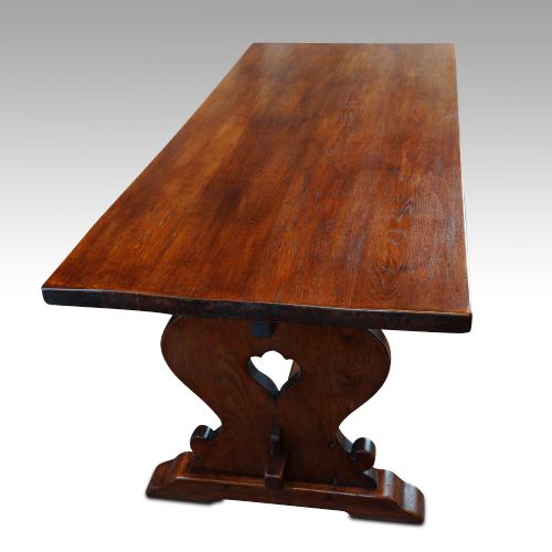 fig 2. Oak refectory dining table