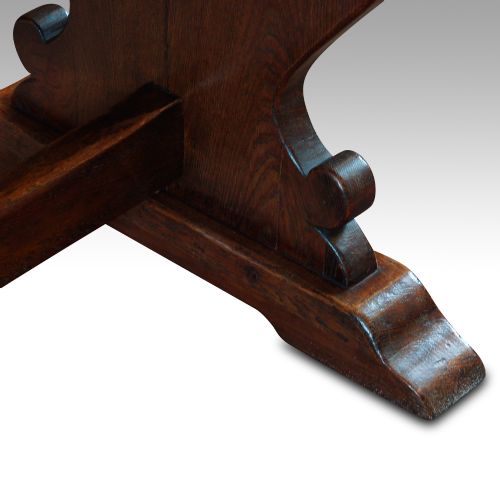 fig 4. Oak refectory dining table