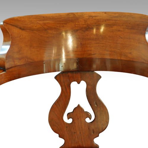 fig 2. Victorian walnut revolving desk chair