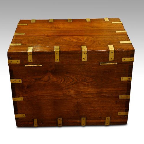 fig 2. Victorian teak military chest
