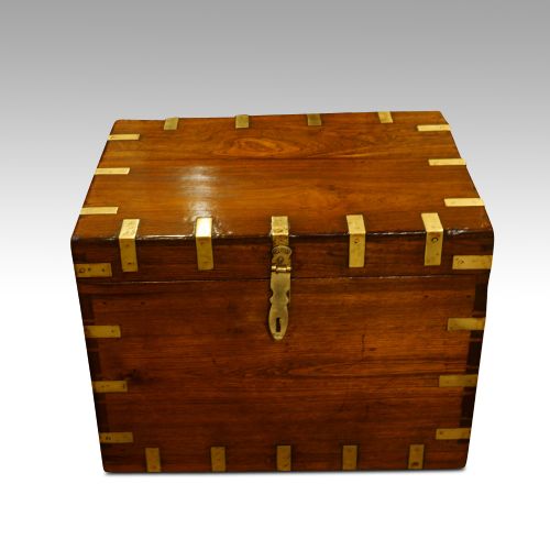 fig 3. Victorian teak military chest