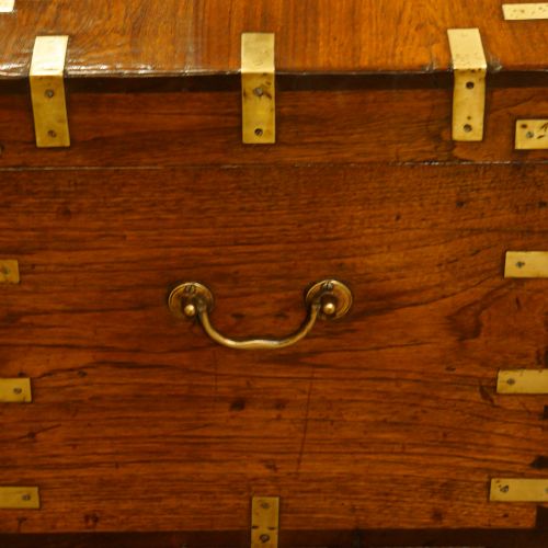fig 6. Victorian teak military chest