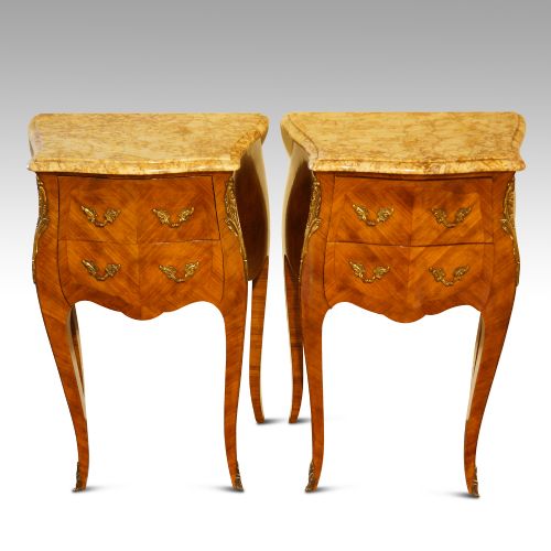 Pair of French Bedside Cabinets
