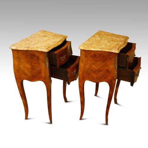 fig 1. Pair of French bedside cabinets
