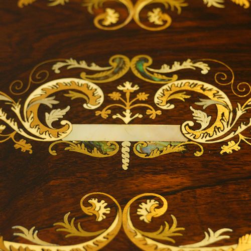 fig 6. Victorian inlaid rosewood fitted box