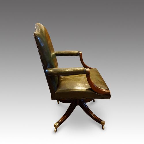 fig 2. Leather revolving desk chair