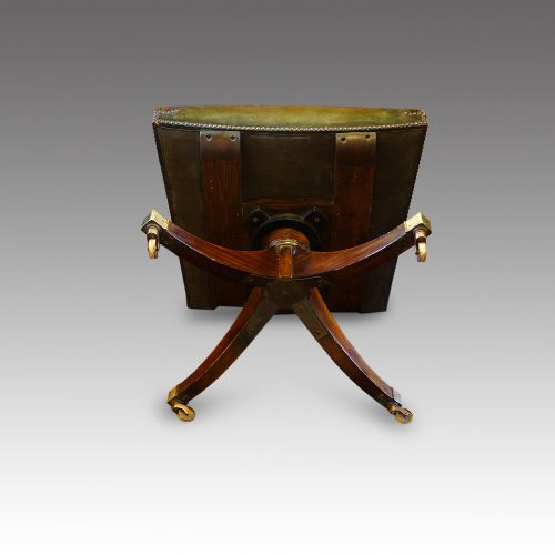 fig 6. Leather revolving desk chair
