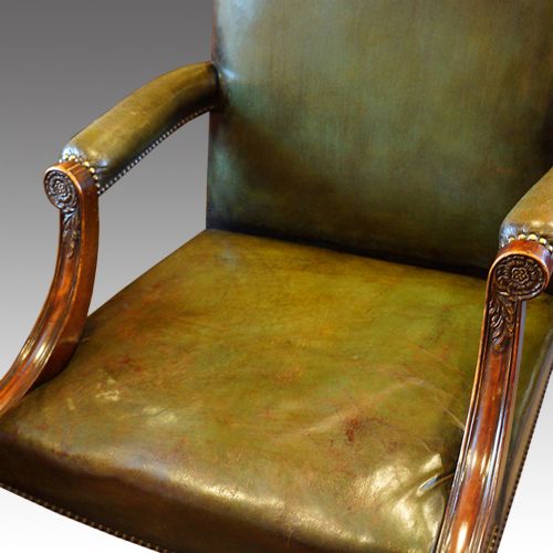 fig 7. Leather revolving desk chair