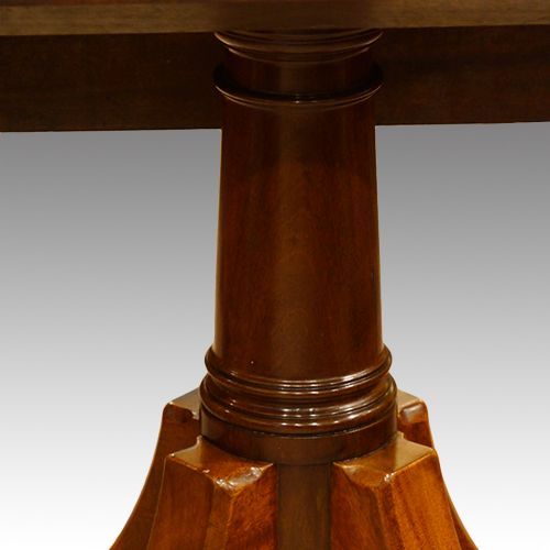 fig 6. Antique mahogany twin pillar dining table