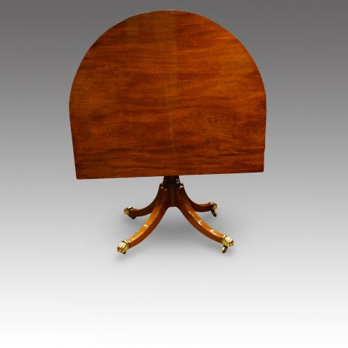fig 8. Antique mahogany twin pillar dining table