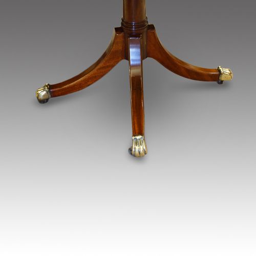 fig 9. Antique mahogany twin pillar dining table