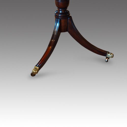 fig 6. Antique mahogany 3 pillar dining table