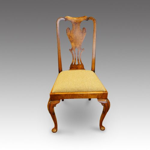fig 3. Set of 8 Edwardian walnut dining chairs