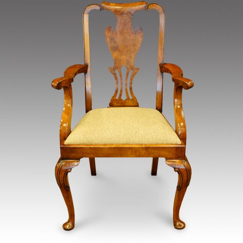 fig 4. Set of 8 Edwardian walnut dining chairs