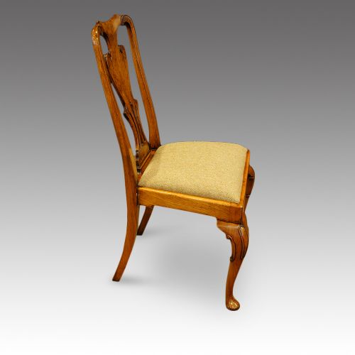 fig 5. Set of 8 Edwardian walnut dining chairs