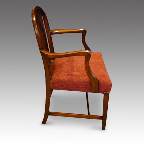 fig 4. Set of 8 Edwardian mahogany Hepplewhite dining chairs