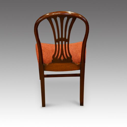 fig 8. Set of 8 Edwardian mahogany Hepplewhite dining chairs