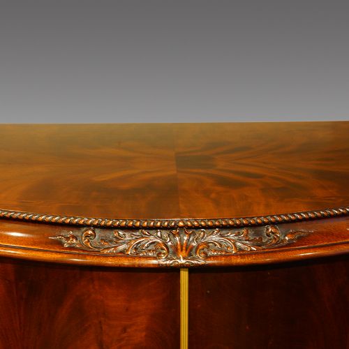 fig 1. Maple & co Edwardian serpentine mahogany sideboard