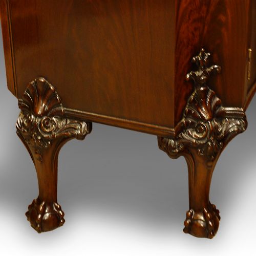 fig 6. Maple & co Edwardian serpentine mahogany sideboard