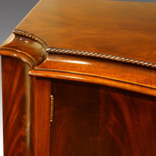 fig 8. Maple & co Edwardian serpentine mahogany sideboard