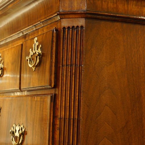 fig 4. George II walnut chest on chest