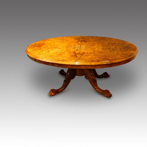 fig 6. Victorian inlaid walnut coffee table